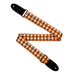 Ремешок для укулеле Cascha Jacquard - Checker Orange CUS-JW4 цена и информация | Принадлежности для музыкальных инструментов | kaup24.ee