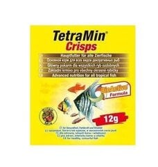 TetraMin Crisps 12g корм для всех декоративных рыб цена и информация | Корм для живой рыбы | kaup24.ee