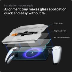 SPIGEN GLAS.TR "EZ FIT" ЗАКАЛЕННОЕ СТЕКЛО SONY PLAYSTATION PORTAL CLEAR цена и информация | Защитные пленки для телефонов | kaup24.ee