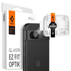 SPIGEN OPTIK.TR "EZ FIT" ПРОТЕКТОР КАМЕРЫ 2-УПАК GOOGLE PIXEL 8A ПРОЗРАЧНЫЙ цена и информация | Защитные пленки для телефонов | kaup24.ee