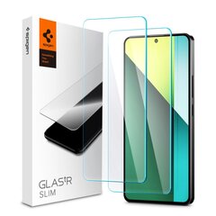 SPIGEN GLAS.TR SLIM 2-PACK KARASTATUD KLAAS XIAOMI REDMI NOTE 13 PRO 5G LÄBIPAISTEV hind ja info | Ekraani kaitsekiled | kaup24.ee