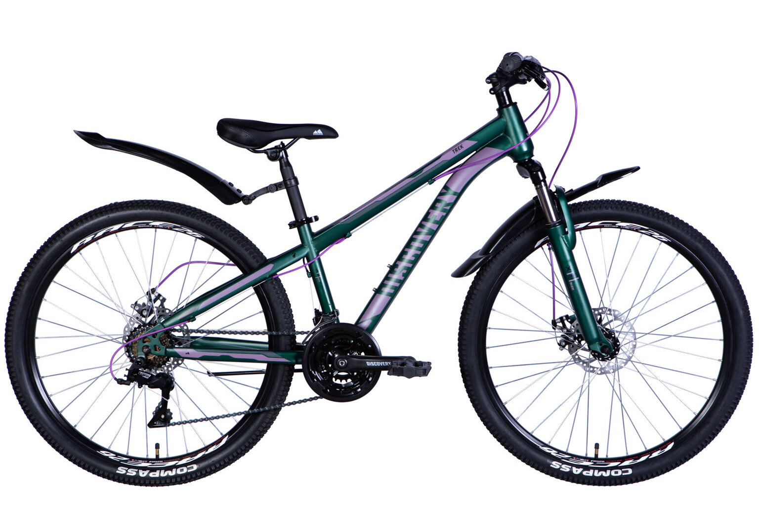 Jalgratas 26" Discovery TREK AM DD raam-13" roheline (m) poritiibaga hind ja info | Jalgrattad | kaup24.ee