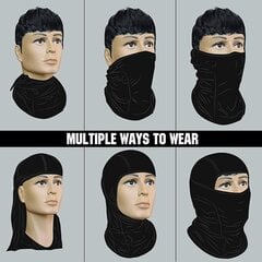 IronSeals balaclava, must hind ja info | Meeste sallid, mütsid ja kindad | kaup24.ee