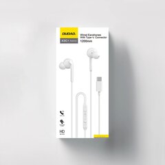 Проводные наушники-вкладыши Dudao X3C+ с разъемом USB-C, 1,2 м — белые цена и информация | Наушники | kaup24.ee