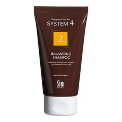 Värvitud juuksed ja kuiv peanahk System4 2 Balancing Shampoo 75 ml hind ja info | Šampoonid | kaup24.ee