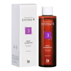 Kõigile juuksetüüpidele System4 3 Mild Shampoo 250 ml hind ja info | Šampoonid | kaup24.ee