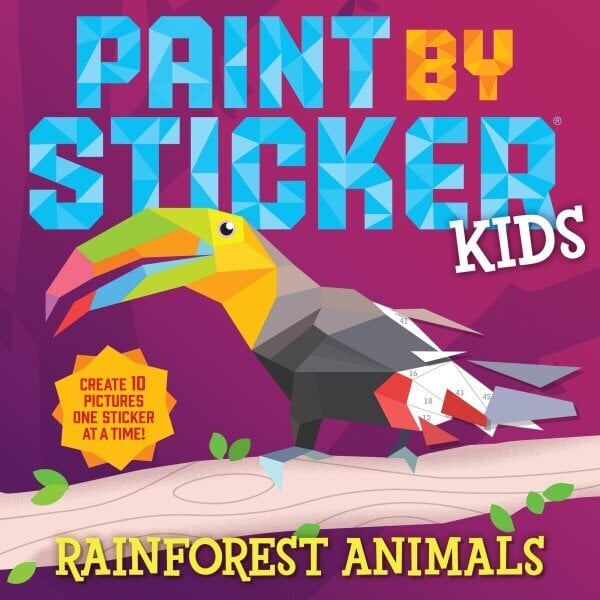 Paint by Sticker Kids: Rainforest Animals hind ja info | Väikelaste raamatud | kaup24.ee