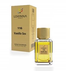 Lorinna 116 Sexy Vanilla lõhnavesi meestele ja naistele EDP 50 ml hind ja info | Naiste parfüümid | kaup24.ee