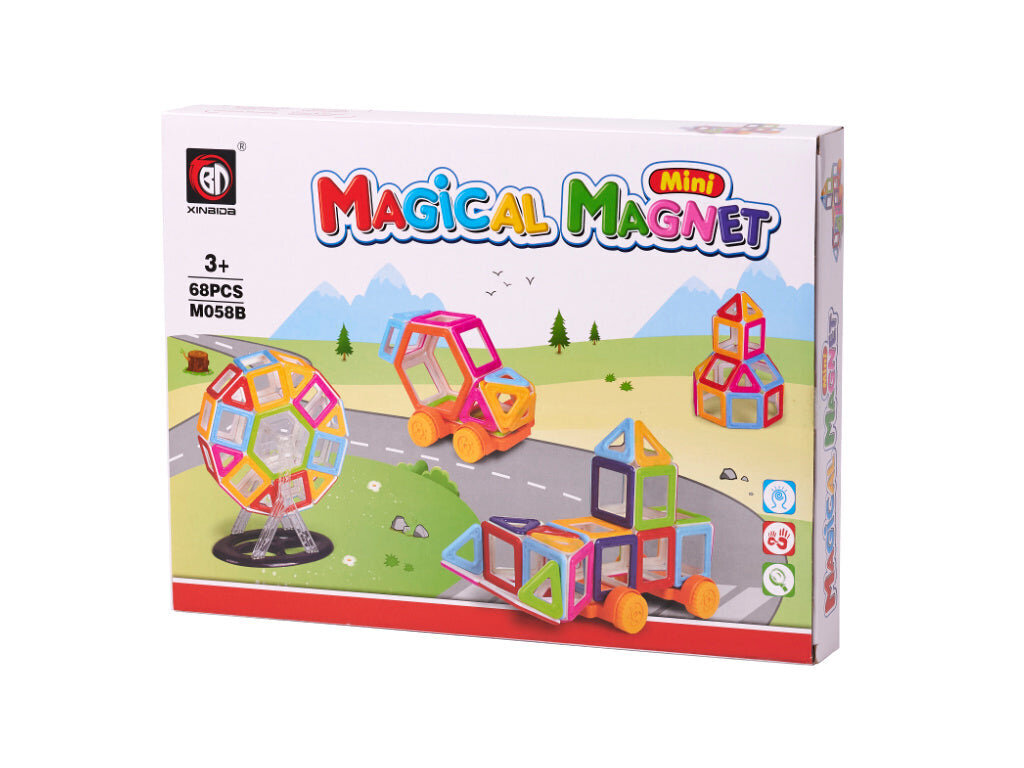 Magnetklotsid KidsPro Mini Magical Magnet, 68 tk цена и информация | Klotsid ja konstruktorid | kaup24.ee