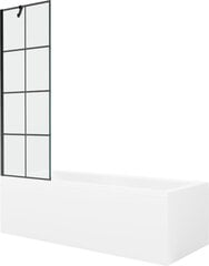 Vann Mexen Cubik koos viimistluse ja klaasist seinaga, 170x70 cm + 60 cm цена и информация | Ванны | kaup24.ee