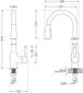 Graniidist köögivalamu Mexen Tomas koos segisti ja sifooniga, must цена и информация | Köögivalamud | kaup24.ee