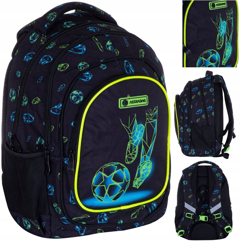 Kooli seljakott AstraBag AB330 Football Motion 502023066 hind ja info | Koolikotid, sussikotid | kaup24.ee