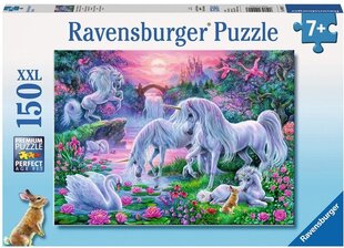 Ravensburger |. Единороги на закате 150Ель головоломка. |. Rap10021. цена и информация | Пазлы | kaup24.ee