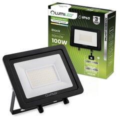 LED-valgusti ZUME 100W 11000lm 4000K IP65 must Advanced Lighting Series LUMILED цена и информация | Потолочные светильники | kaup24.ee