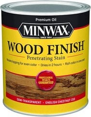 Õliplekk puidule, Minwax, Wood Finish, 236ml, English Chestnut hind ja info | Krundid, pahtel jne. | kaup24.ee