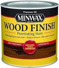 Õliplekk puidule, Minwax, Wood Finish, 236ml, Espresso hind ja info | Krundid, pahtel jne. | kaup24.ee