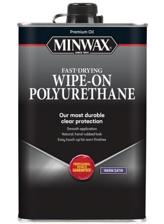 Puidulakk, käsitsi pealekandmiseks, Minwax, Wipe-On Poly, 946ml, Satin hind ja info | Lakid, lahustid | kaup24.ee