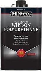 Puidulakk, käsitsi pealekandmiseks, Minwax, Wipe-On Poly, 473ml, Gloss hind ja info | Lakid, lahustid | kaup24.ee