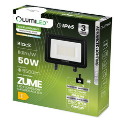 LED-valgusti ZUME 50W 5500lm 4000K IP65 Must Advanced Lighting Series LUMILED seeria LUMILED hind ja info | Aia- ja õuevalgustid | kaup24.ee