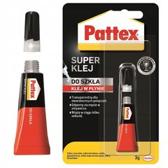 Pattex superliim klaasile vedel 3g hind ja info | Liimid | kaup24.ee