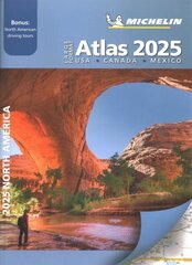 Large Format Atlas 2025 USA - Canada - Mexico (A3-Paperback): Map hind ja info | Reisiraamatud, reisijuhid | kaup24.ee