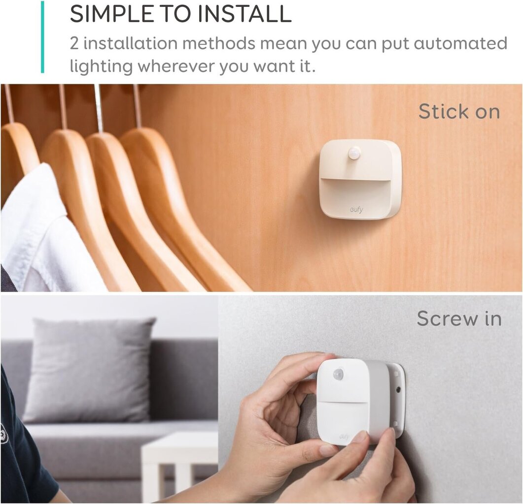 eufy Lumi LED öövalguste komplekt hind ja info | Seinavalgustid | kaup24.ee
