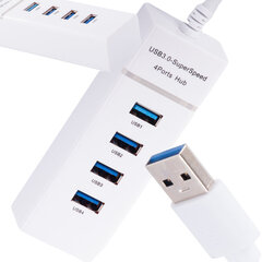 HUB USB 3.0 pordi jaotur 4x hind ja info | USB jagajad, adapterid | kaup24.ee