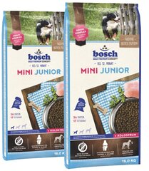 Bosch Mini Junior koos linnulihaga, 30 kg hind ja info | Kuivtoit koertele | kaup24.ee