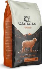 Canagan Grass-Fed для средних и крупных пород с бараниной, 12 кг цена и информация | Сухой корм для собак | kaup24.ee