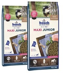 Bosch Maxi Junior koos linnulihaga, 30 kg hind ja info | Kuivtoit koertele | kaup24.ee