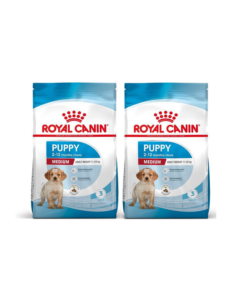 Royal Canin keskmist tõugu noortele kutsikatele, 2x15 kg цена и информация | Kuivtoit koertele | kaup24.ee