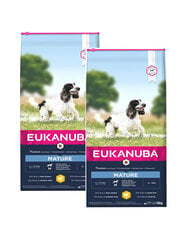 Eukanuba Thriving Mature Medium Breed koos kodulindudega, 30 kg hind ja info | Kuivtoit koertele | kaup24.ee