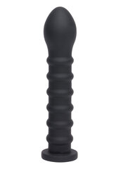 Dildo Ribbed Dong Easy-Lock, must цена и информация | Фаллоимитаторы | kaup24.ee