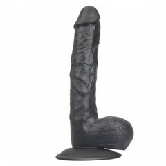 Boss Of Toys Rocket john 9,1 inch black  realistic  dildo  9,1  inch /  23 cm цена и информация | Фаллоимитаторы | kaup24.ee