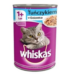 Whiskas Adult сухой корм с тунцом и овощами + набор консервов с тунцом, 14 кг/24x400 гр цена и информация | Сухой корм для кошек | kaup24.ee