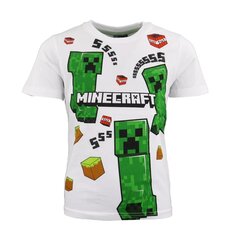 Laste T-särk Minecraft, valge hind ja info | Poiste särgid | kaup24.ee