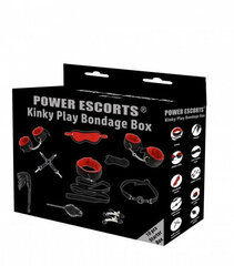 Sekstoodete komplekt Bondage Box, 10 tk, must/punane hind ja info | BDSM ja fetish | kaup24.ee