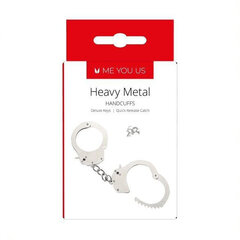 Boss Of Toys Kajdanki- Me You Us Heavy Metal Handcuffs Silver цена и информация | БДСМ и фетиш | kaup24.ee