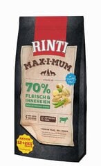 Rinti Max-I-Mum koos rupsiga, 12+2 kg hind ja info | Kuivtoit koertele | kaup24.ee