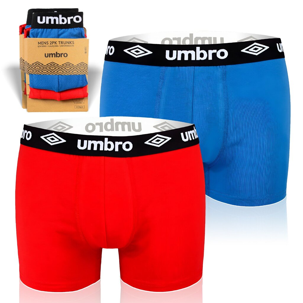 Bokserid Meestele UMBRO 0197, puuvillased, 2 tk hind ja info | Meeste aluspesu | kaup24.ee