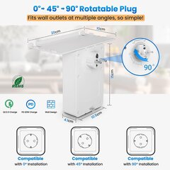 Настенный блок питания AONOKA PD20W цена и информация | Зарядные устройства для телефонов | kaup24.ee