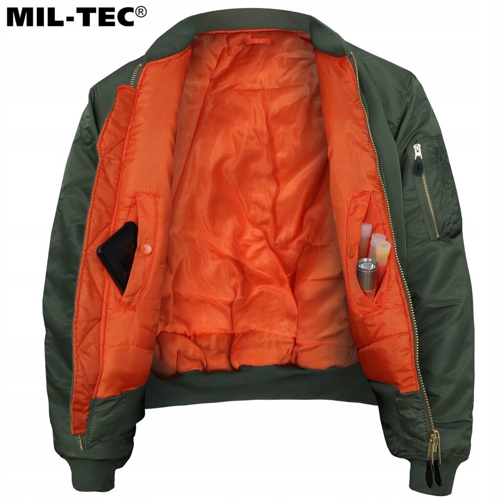 Bomber jakk, Mil-Tec, MA1 US, Olive hind ja info | Meeste joped | kaup24.ee