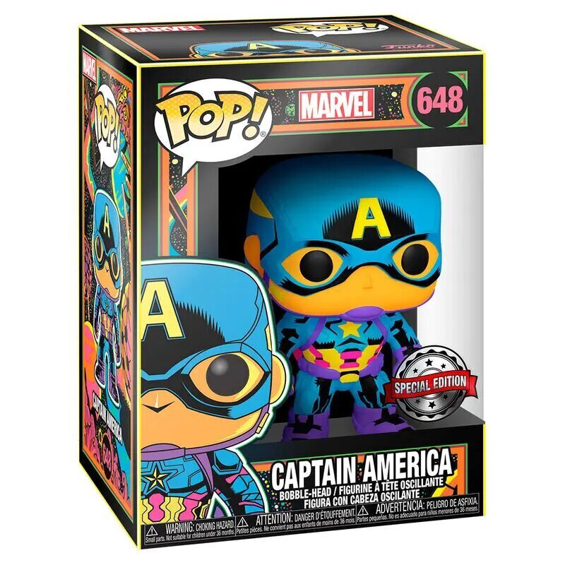 POP mänguasi figuur Marvel Kapten Ameerika helendav hind ja info | Fännitooted mänguritele | kaup24.ee