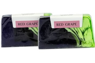 Glütsiinseep Red Grape, Greenum, 2tk x 100 g цена и информация | Мыло | kaup24.ee