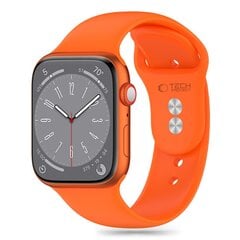 СИЛИКОНОВЫЕ ЧАСЫ APPLE WATCH 4 | 5 | 6 | 7 | 8 | 9 | SE | ULTRA 1 | 2 (42 | 44 | 45 | 49 ММ) ЯРКО-ОРАНЖЕВЫЕ цена и информация | Аксессуары для смарт-часов и браслетов | kaup24.ee