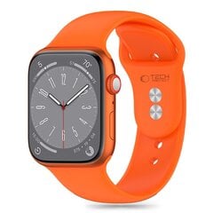 TECH-PROTECT СИЛИКОНОВЫЙ APPLE WATCH 4 | 5 | 6 | 7 | 8 | 9 | SE (38 | 40 | 41 ММ) ЯРКО-ОРАНЖЕВЫЙ цена и информация | Аксессуары для смарт-часов и браслетов | kaup24.ee