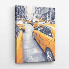 Maalimine numbrite järgi New Yorgi takso Tapymas.lt 40x50 cm hind ja info | Maalid numbri järgi | kaup24.ee