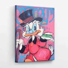 Maalimine numbrite järgi Scrooge McDuck Tapymas.lt 40x50 cm hind ja info | Maalid numbri järgi | kaup24.ee