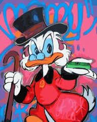 Maalimine numbrite järgi Scrooge McDuck Tapymas.lt 40x50 cm hind ja info | Maalid numbri järgi | kaup24.ee