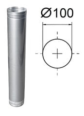 Дымоходная труба L1000 мм x D100 мм цена и информация | Дымоходы | kaup24.ee